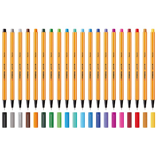 STABILO Feutre à pointe fine point 88, bleu