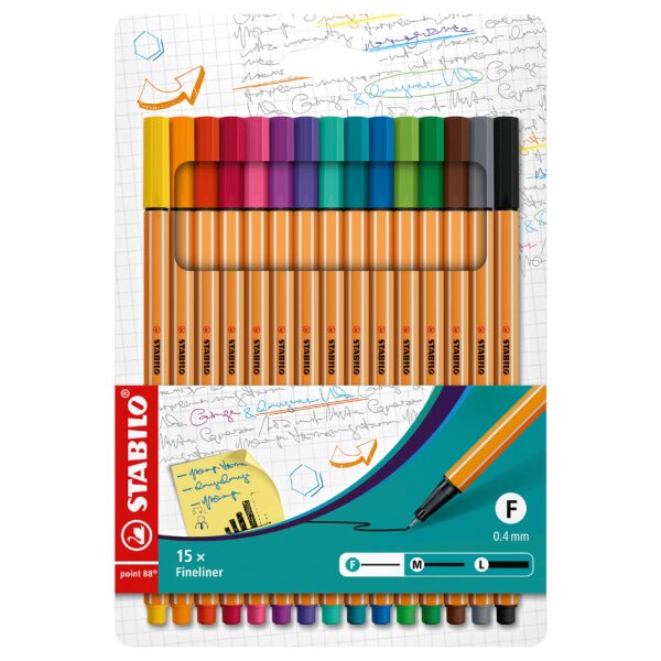STABILO Fineliner point 88, 10er Kartonetui