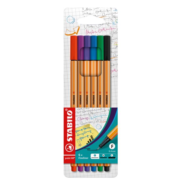 STABILO Fineliner point 88, 10er Kartonetui