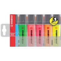 STABILO Surligneur BOSS ORIGINAL, étui en PET de 4