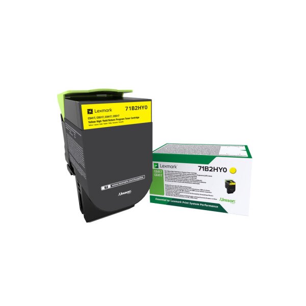 LEXMARK Cart. toner HY return yellow 71B2HY0 CS31/41/51x 3500 pages