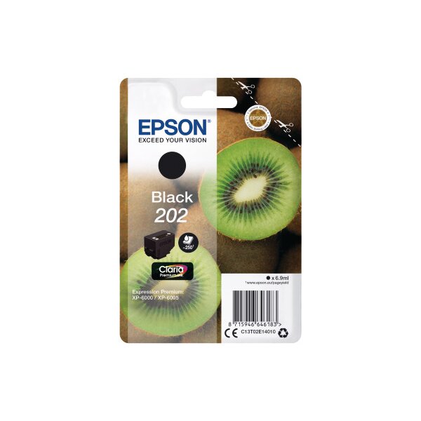EPSON Cart. dencre 202 noir T02E140 XP-6000/6005 250 pages