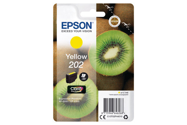 EPSON Cart. dencre 202 yellow T02F440 XP-6000/6005 300 pages
