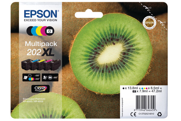 EPSON Multipack encre 202XL 5-color T02G740 XP-6000/6005