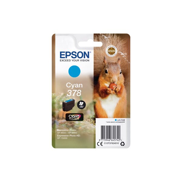 EPSON Cart. dencre 378 cyan T378240 XP-8500/8505/15000 360 pages