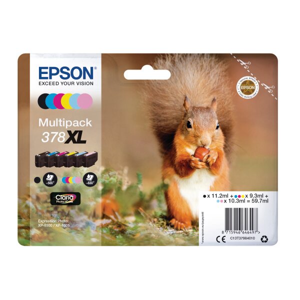 EPSON Multipack encre 378XL 6-color T379840 XP-8500/8505