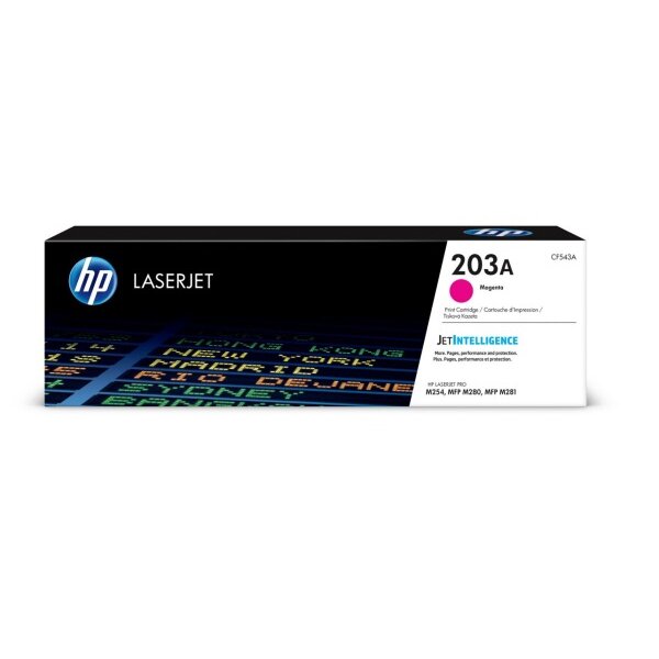 HP Cartouche Toner 203A magenta CF543A CLJ Pro M254/MFP M280 1300 p.