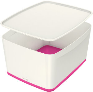 LEITZ Boîte de rangement My Box, 18 litres, blanc /...