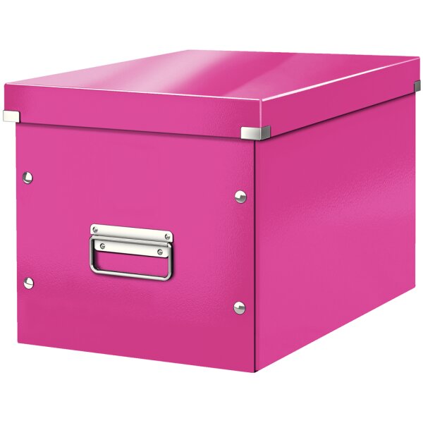 LEITZ Boîte de rangement Click & Store WOW Cube L, blanc