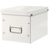 LEITZ Boîte de rangement Click & Store WOW Cube L, blanc