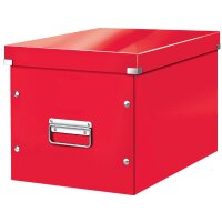 LEITZ Boîte de rangement Click & Store WOW Cube L, blanc