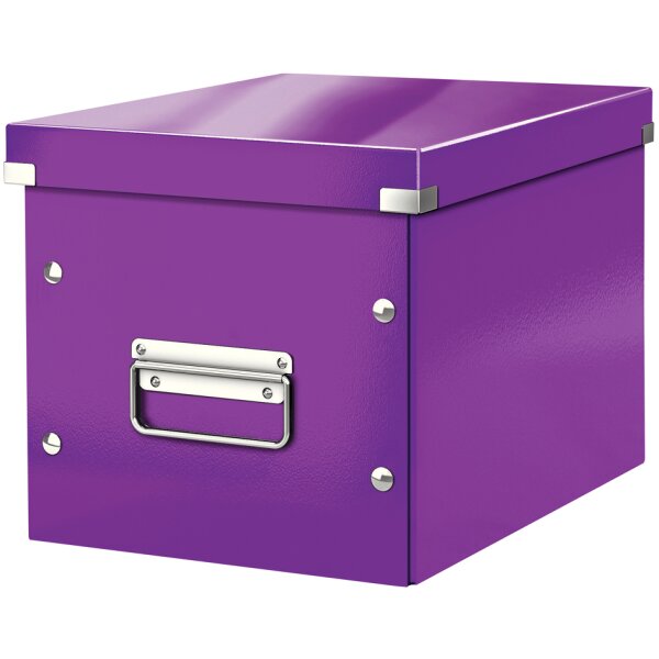 LEITZ Boîte de rangement Click & Store WOW Cube L, noir