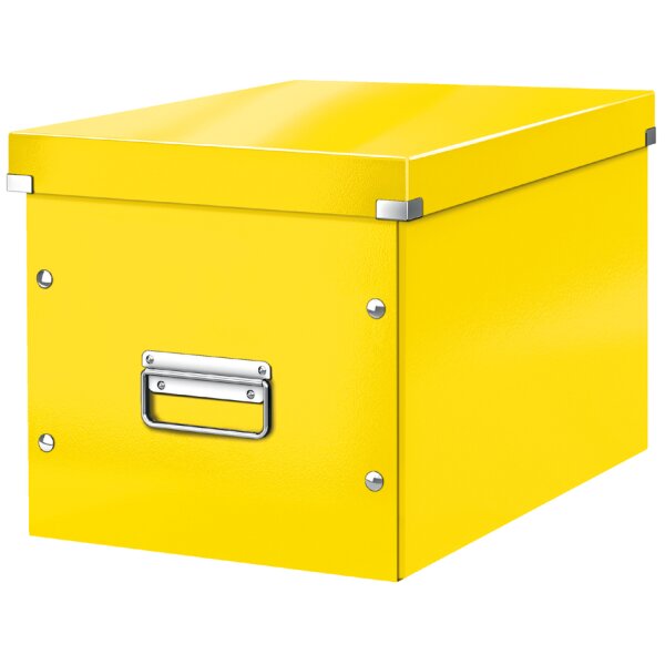 LEITZ Boîte de rangement Click & Store WOW Cube L, noir