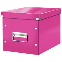 LEITZ Boîte de rangement Click & Store WOW Cube L, noir