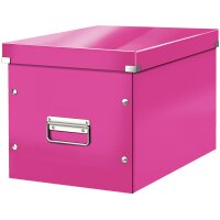 LEITZ Boîte de rangement Click & Store WOW Cube L, noir