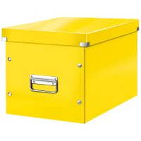 LEITZ Boîte de rangement Click & Store WOW Cube L, noir