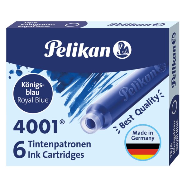 Pelikan Standard-Tintenpatronen 4001 TP 6, brillant-schwarz