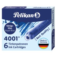 Pelikan Standard-Tintenpatronen 4001 TP 6, brillant-schwarz
