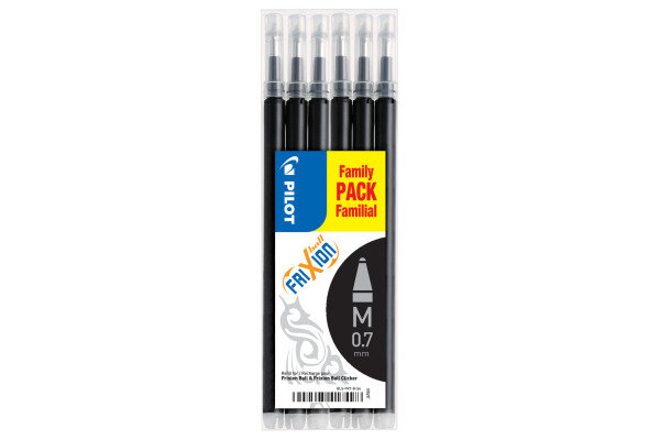 PILOT Refill FriXion recharge BLS-FR7-B-S6 6x noir