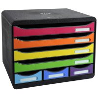 EXACOMPTA Schubladenbox STORE-BOX MAXI, 6 Schübe,...