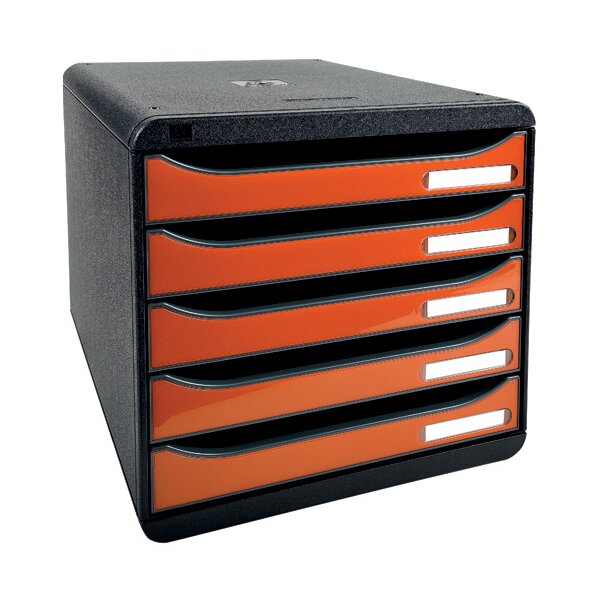 EXACOMPTA Schubladenbox BIG-BOX PLUS, 5 Schübe, harlekin