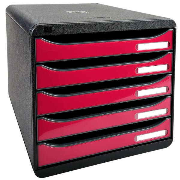EXACOMPTA Schubladenbox BIG-BOX PLUS, 5 Schübe, harlekin