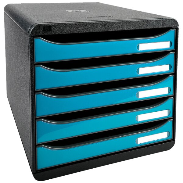 EXACOMPTA Schubladenbox BIG-BOX PLUS, 5 Schübe, harlekin