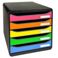 EXACOMPTA Schubladenbox BIG-BOX PLUS, 5 Schübe,...