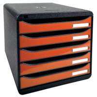 EXACOMPTA Schubladenbox BIG-BOX PLUS, 5 Schübe, harlekin