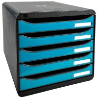 EXACOMPTA Schubladenbox BIG-BOX PLUS, 5 Schübe, harlekin