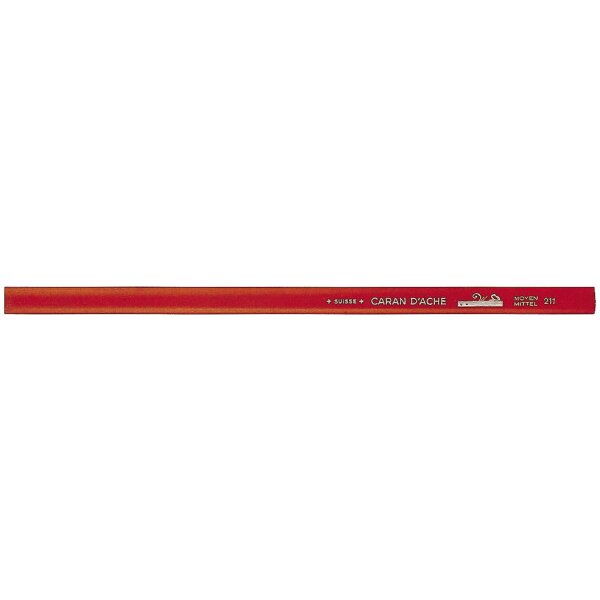 CARAN DACHE Crayon Zimmermann HB 211.272 rouge, 25cm