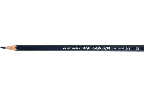 CARAN DACHE Schulbleistift Edelweiss 3B 341.271 grau
