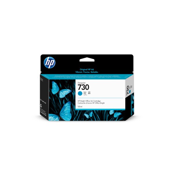 HP Tintenpatrone 730 cyan P2V62A DesignJet T1700 130ml