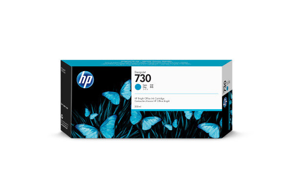 HP Cart. dencre 730 cyan P2V68A DesignJet T1700 300ml