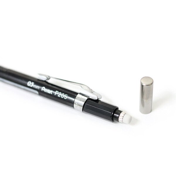 Pentel Druckbleistift P205, schwarz, Minenstärke: 0,5 mm