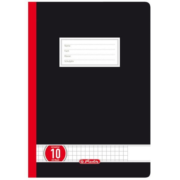 herlitz Oberschulheft x.book, DIN A4, liniert mit Rand