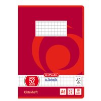 herlitz Oktavheft x.book, DIN A6, liniert, 70 g qm, 32 Blatt