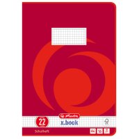 herlitz Schulheft x.book, DIN A4, Lineatur 22 kariert