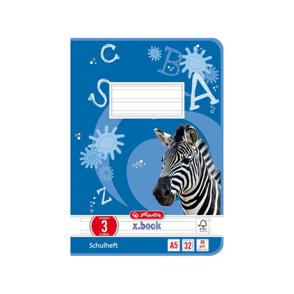 herlitz Cahier scolaire x.book, A5, linéature 1