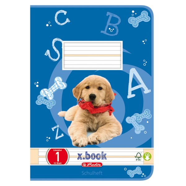 herlitz Schulheft x.book, DIN A5, Lineatur 7 kariert