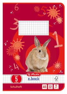 herlitz Cahier scolaire x.book, A5, linéature 7