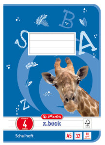 herlitz Cahier scolaire x.book, A5, linéature 7