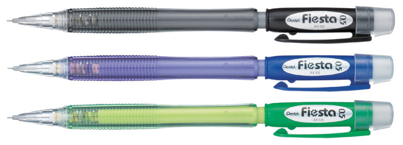 Pentel Druckbleistift Fiesta AX105, transparent-schwarz