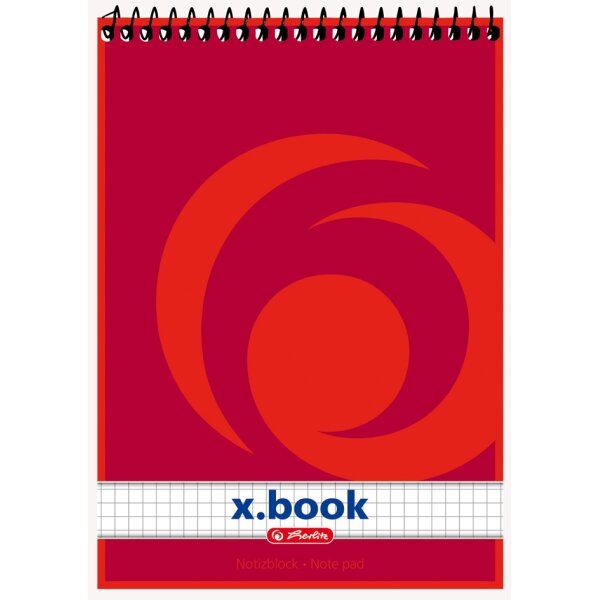 herlitz Bloc-notes &agrave; spirale x.book, A5, 50 feuilles