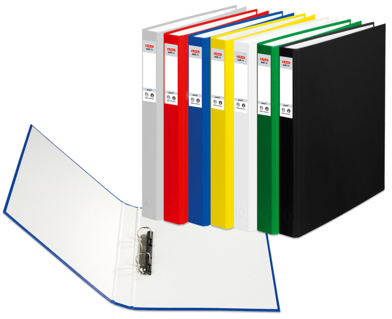 herlitz Classeur &agrave; anneaux maX.file protect, A5, m&eacute;canisme