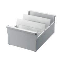 helit Bac à fiches the admin A5 paysage, gris lumière