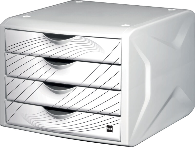 helit Module de classement the chameleon,d&eacute;cor white queen