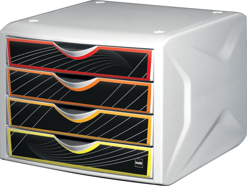 helit Module de classement the chameleon,d&eacute;cor white queen