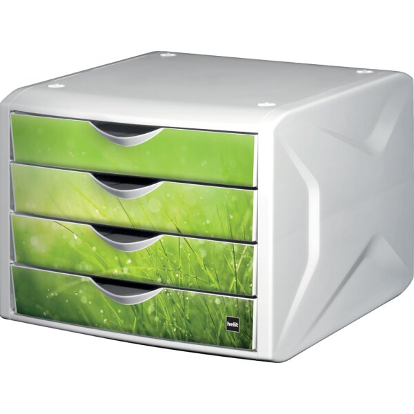 helit Schubladenbox "the chameleon", Dekor white queen