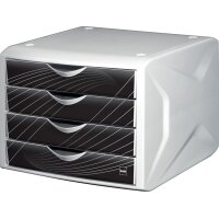 helit Schubladenbox "the chameleon", Dekor white queen